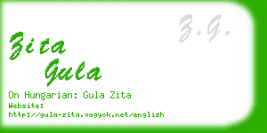 zita gula business card